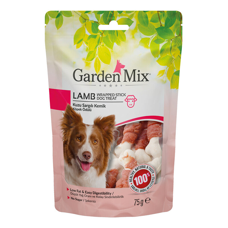 Garden Mix Kuzu Sargılı Kemik Köpek Ödülü 75 GR | SRC: Barcode: 8681085428907